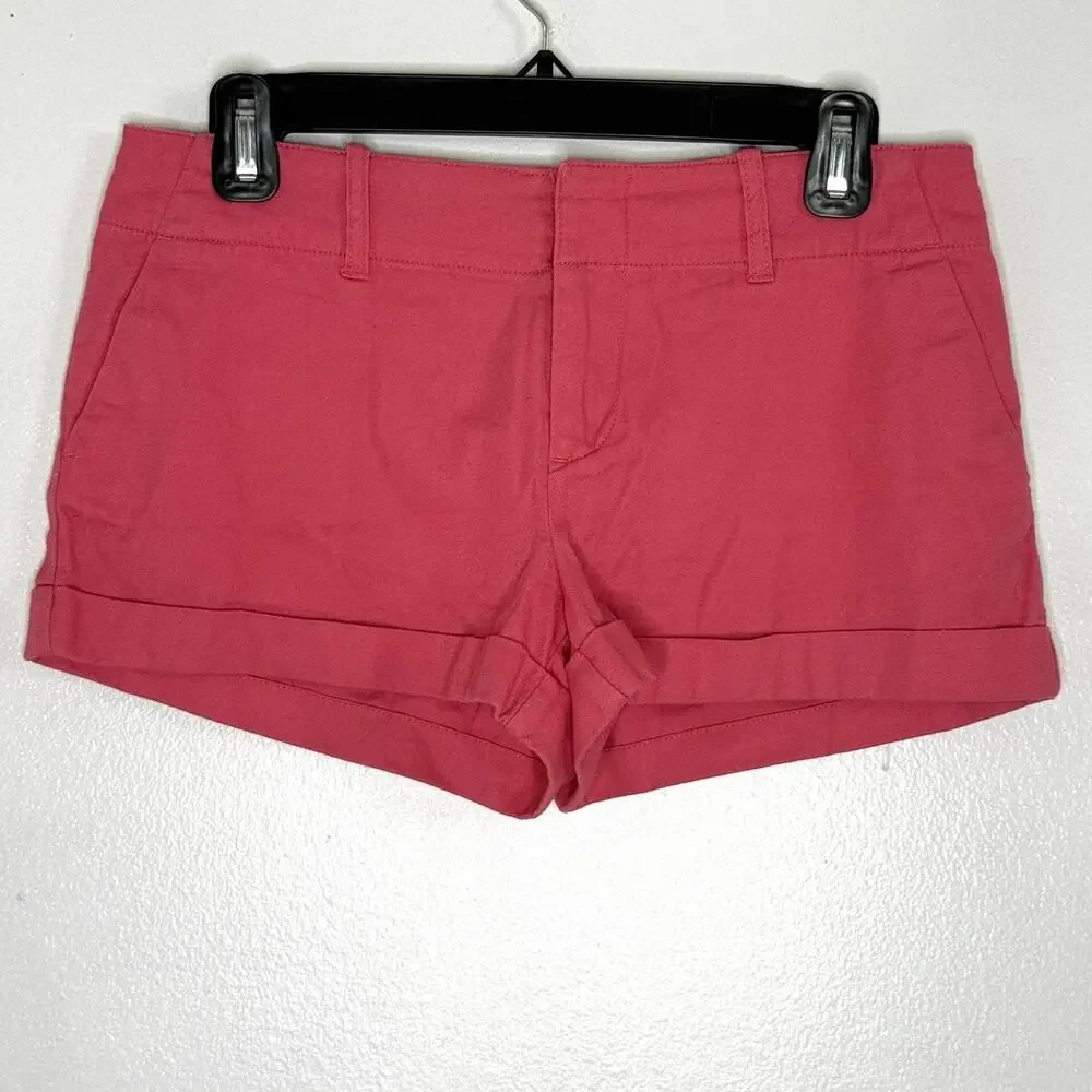 Ralph Lauren Shorts Girls 14 Pink Classic Polo Chino Cuffed Summer Casual